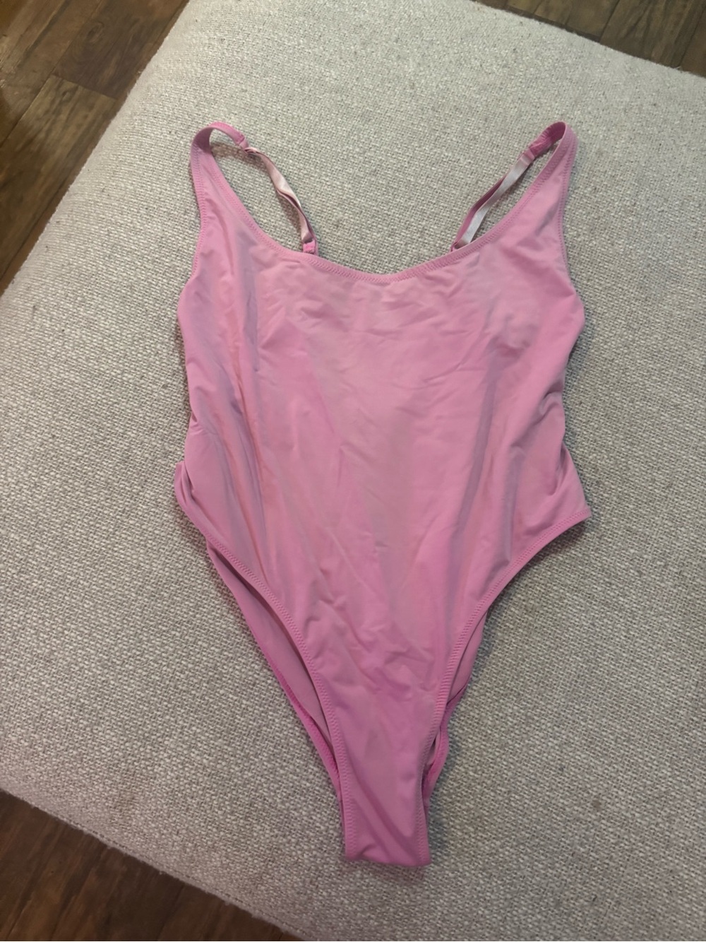 SKIMS Pink Scoop One-Piece Swimsuit
